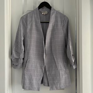 Open Blazer Jacket w/ Ruched Sleeves - Women's M